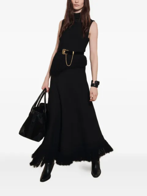 Johanna Ortiz Momentum fringed dress Black PT03301