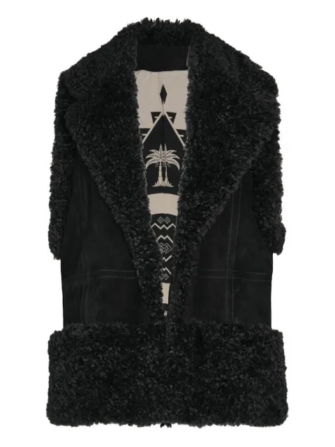 Johanna Ortiz Salty Air leather vest Black PT03208