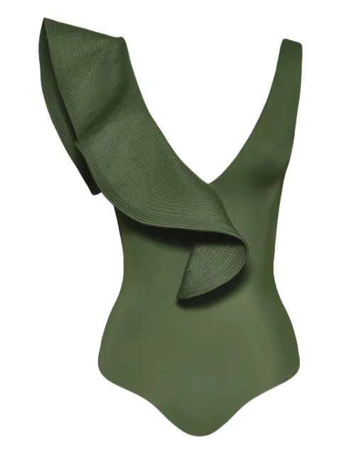 Johanna Ortiz Boleros ruffled swimsuit Green PT03473