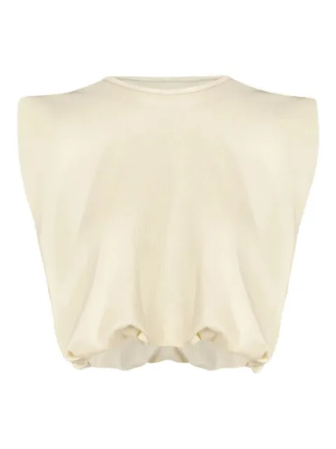 Johanna Ortiz Muraya cropped T-shirt Neutrals PT03100