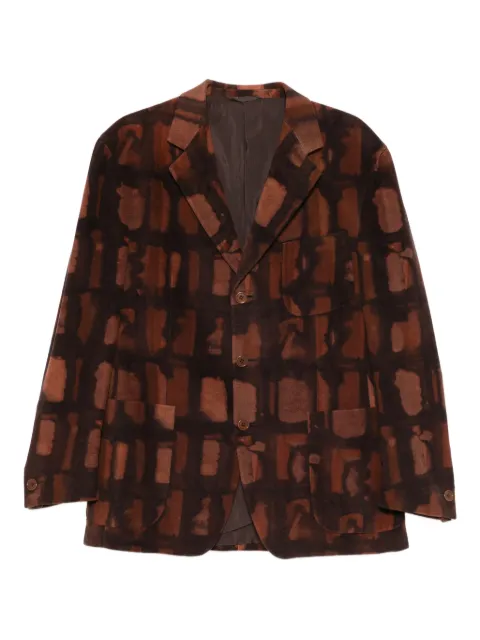 Romeo Gigli Pre-Owned patterned jacket Brown RG540LO