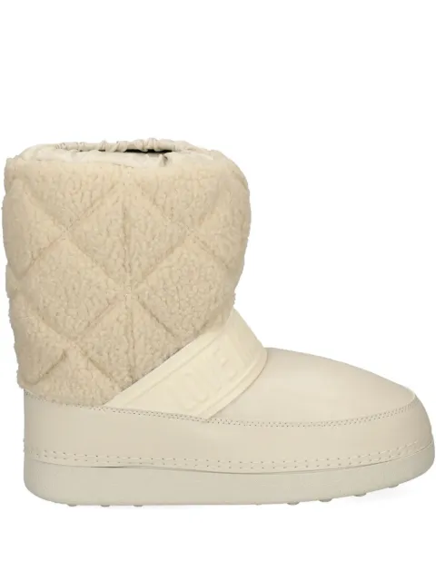 Love Moschino quilted strap boots Neutrals JA24422G0N