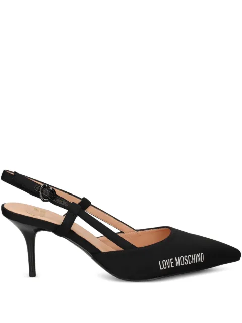 Love Moschino slingback pointed-toe pumps Black JA10267G0NIMX
