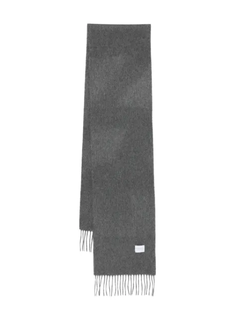 Sunspel cashmere fringed scarf Grey ASCA9467