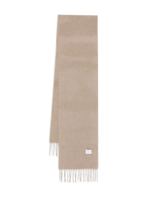 Sunspel cashmere fringed scarf Neutrals ASCA9467
