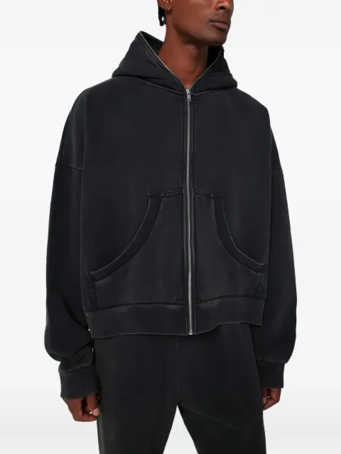 ENTIRE STUDIOS zip-up cotton hoodie Black ES2202CO
