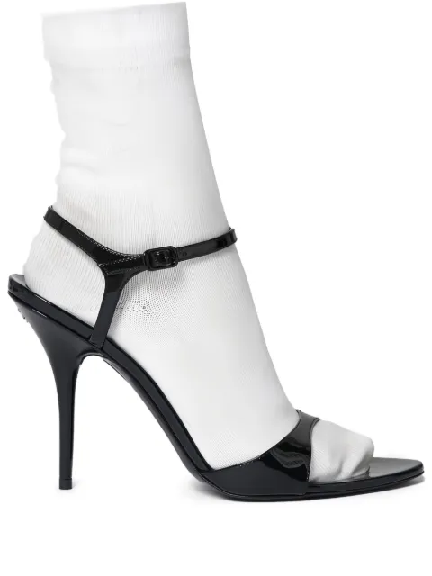 Balenciaga 110mm Avenue buckle strap pumps Black 810517W12H4