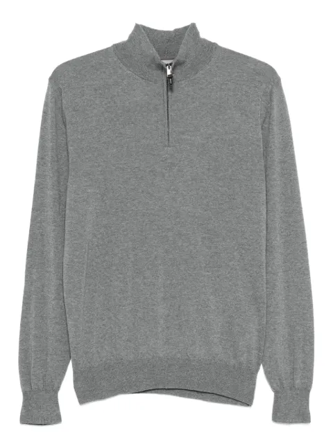 Canali half-zip top Grey MK1149C0015