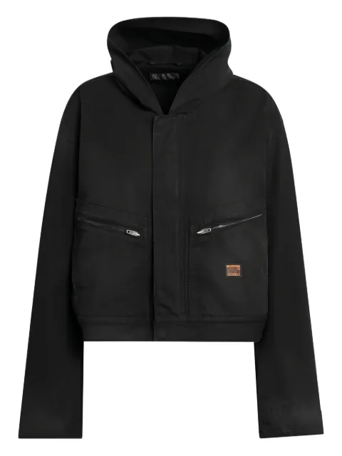 Balenciaga hooded zip-up jacket Black 839086