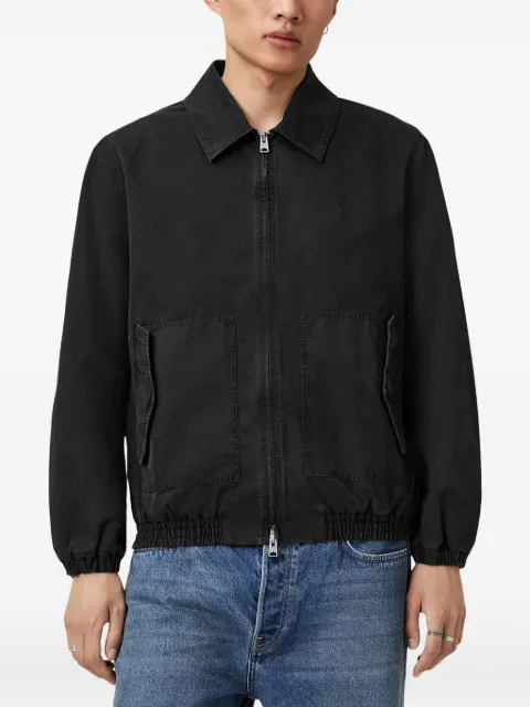 AllSaints Holman Ramskull zip-up jacket Black M004OD