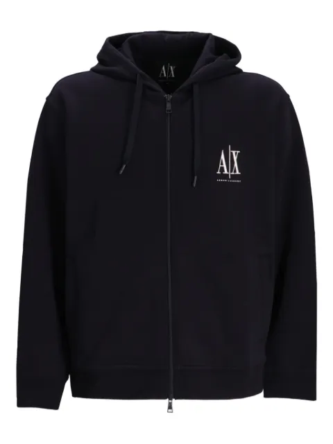 Armani Exchange zip-up hoodie Black XM000371AF10818