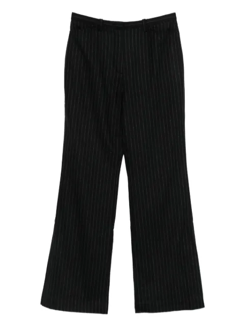 TONYWACK pinstripe-pattern trousers Black WBE34PT17