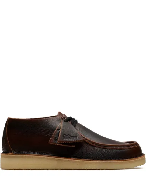 Clarks Originals Wallabee lace-up leather boots Brown 26183763