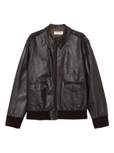 A.N.G.E.L.O. Vintage Cult 1990s leather jacket Brown AN600LI