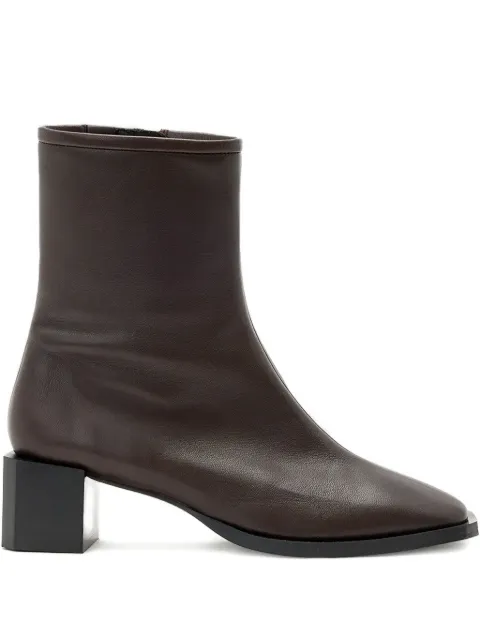 AllSaints 48mm Avril leather ankle boots Brown W096FC