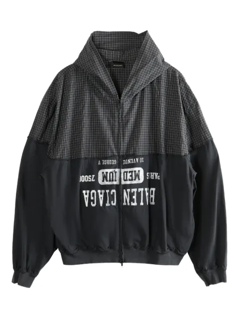 Balenciaga check panelled shirt Black 850817TTM10