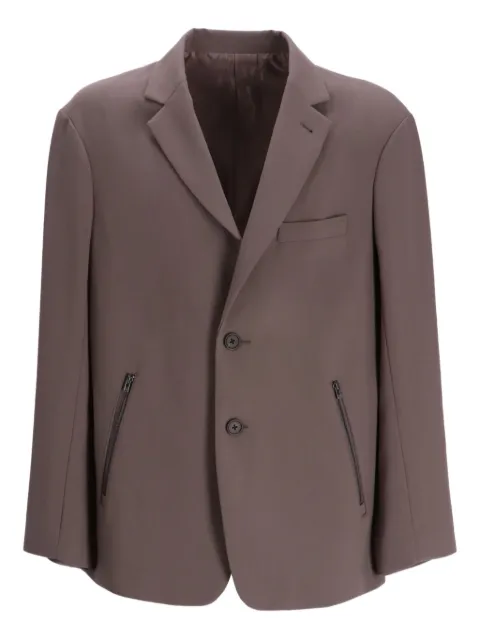 Emporio Armani twill blazer Brown EM001158AF18079