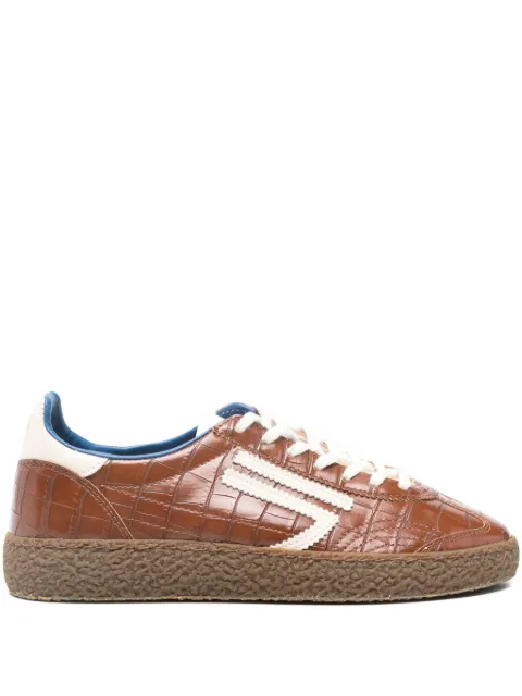 Puraai Pecan croc-effect sneakers Brown PU1601X015