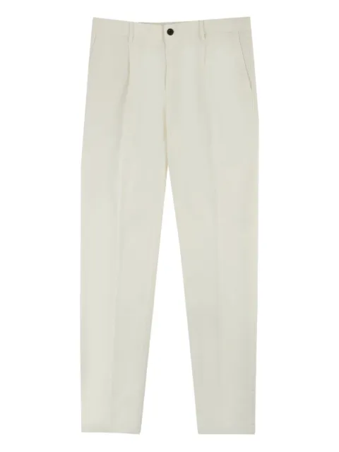 slowear pleated-front tapered trousers Neutrals 11S18890871