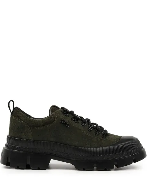 Karl Lagerfeld Trekka lace-up lug-sole sneakers Green KL25227