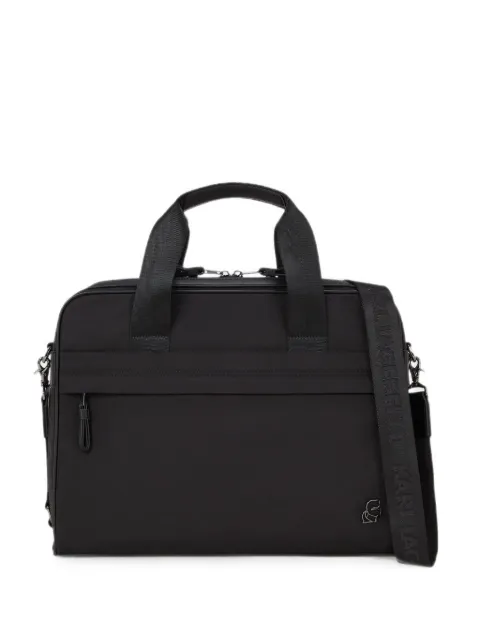 Karl Lagerfeld K/Kameo logo-appliqué laptop bag Black A4M30191999