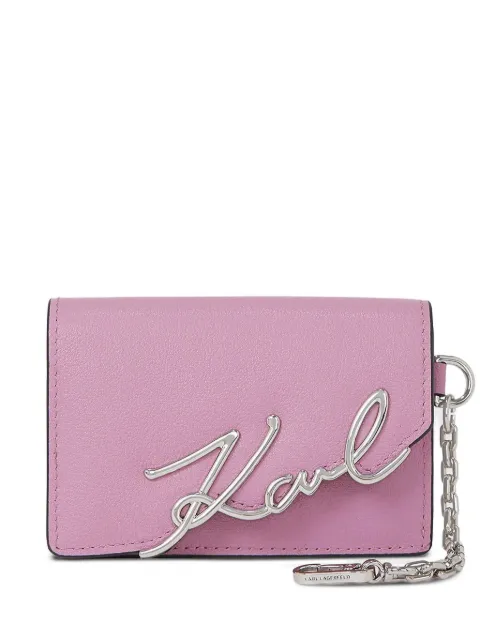 Karl Lagerfeld logo chain wallet Pink A4W320192BE