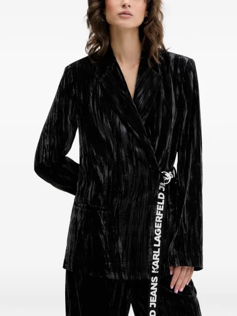 Karl Lagerfeld Jeans belted blazer Black A4W14055999