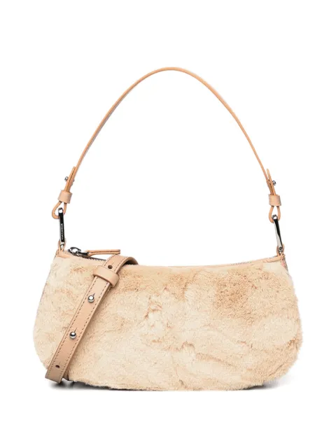 Coccinelle faux-fur shoulder bag Neutrals E5TX2520101339