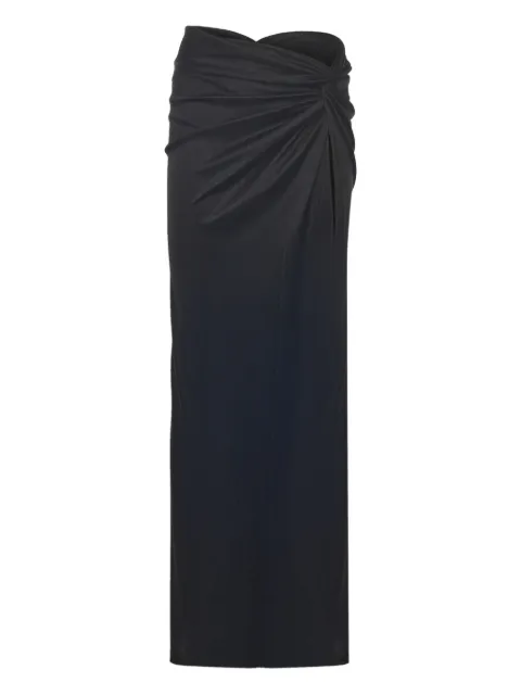 THE ANDAMANE Zohra twist-detail maxi skirt Black TM180311ATJP184
