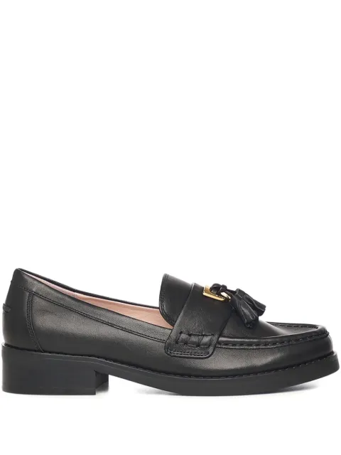 Coccinelle tassel detail flat shoes Black E4QF5160401001