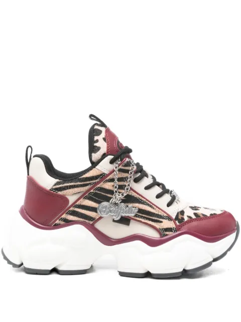 Buffalo Binary Glam animal-print sneakers Red 1636515XE