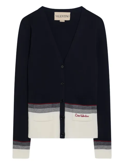Valentino Garavani wool cardigan Blue BKA12A9GQ