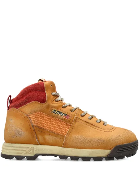 Autry lace-up high-top sneakers Brown HBMWSF02