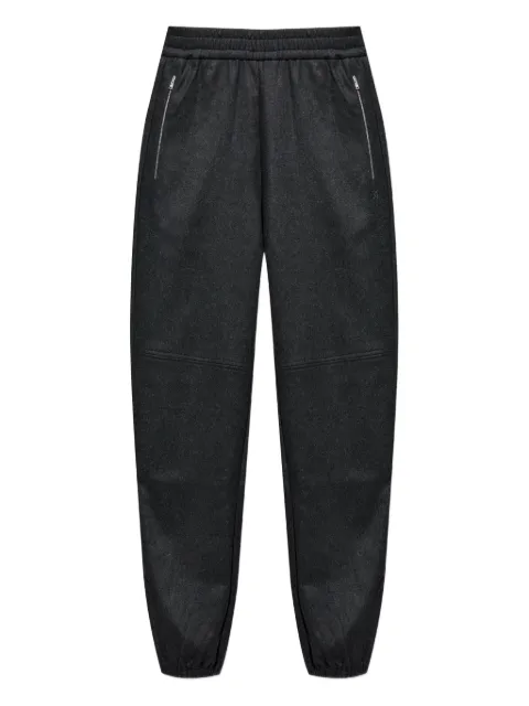 FENDI zip-detail cashmere track pants Grey FAB935AVIN