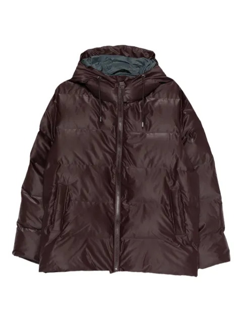 Rains Alta hooded zip-fastening jacket Red 15120