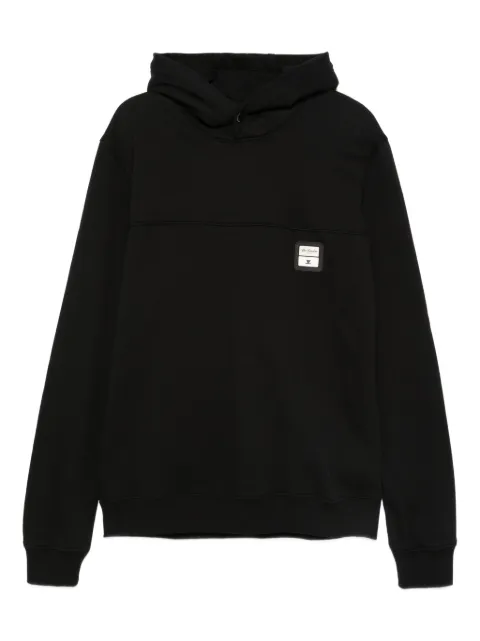YES LONDON logo-patch hoodie Black XMF3963NR