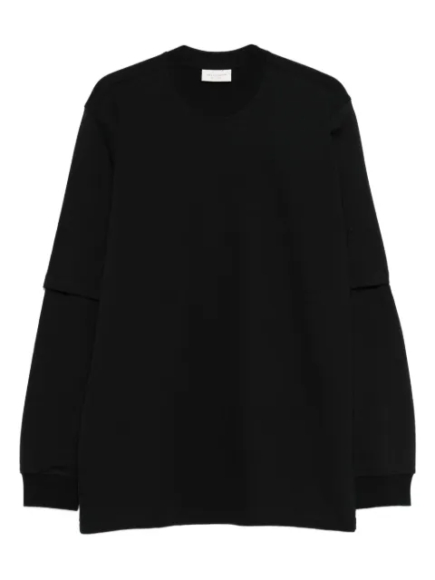 YES LONDON layered-sleeve sweatshirt Black XM4227NR