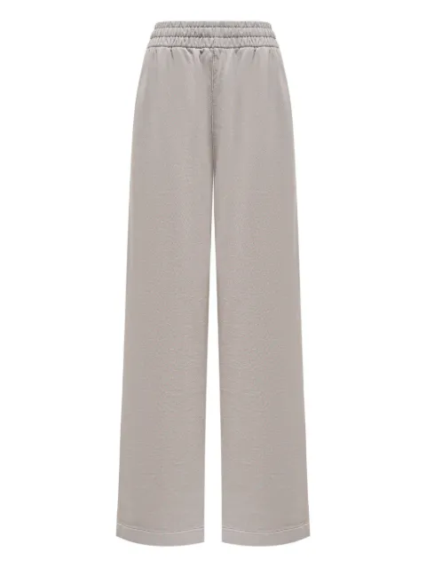 12 STOREEZ garment-dyed elasticated sweatpants Grey 124252