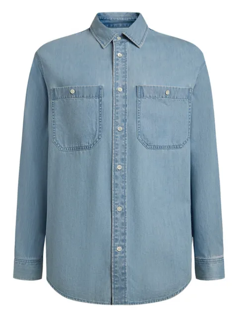 12 STOREEZ lightweight denim shirt Blue 129893
