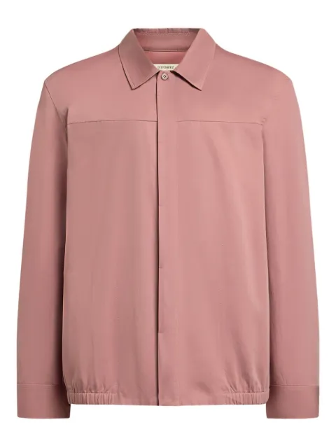 12 STOREEZ long-sleeved buttoned overshirt Pink 131538