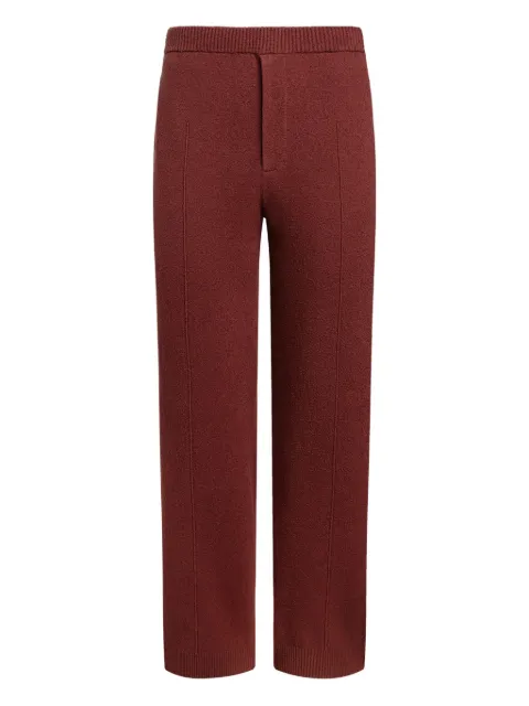 12 STOREEZ textured knit trousers Red 131275