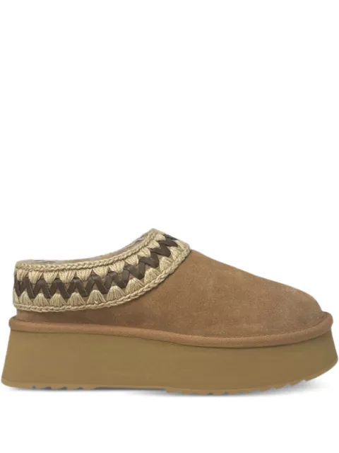 Mou suede platform mules Brown MUFW681009A
