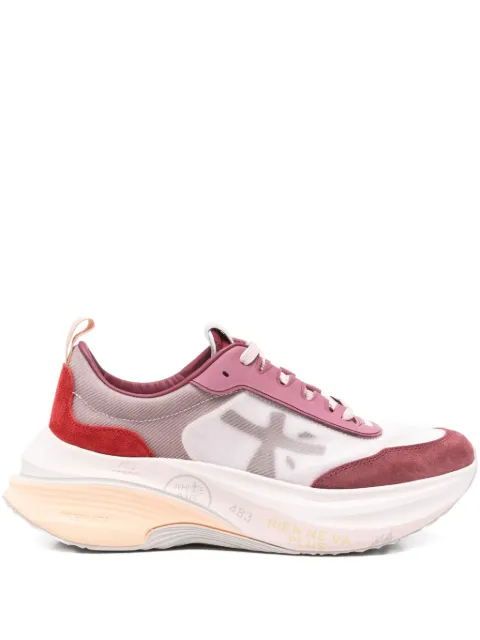 Premiata Hill 7856 suede panelled sneakers Red HILL7856