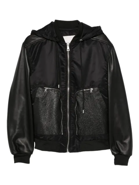 YES LONDON panelled hooded jacket Black XG5256NR
