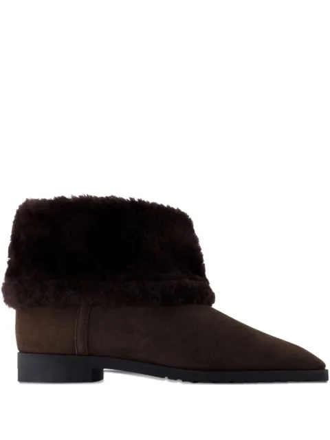 TOTEME fold-down shearling boots Brown 254WAS0255LE0116273