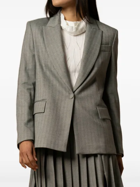 Kocca Gisberta single-breasted blazer Grey GISBERTA