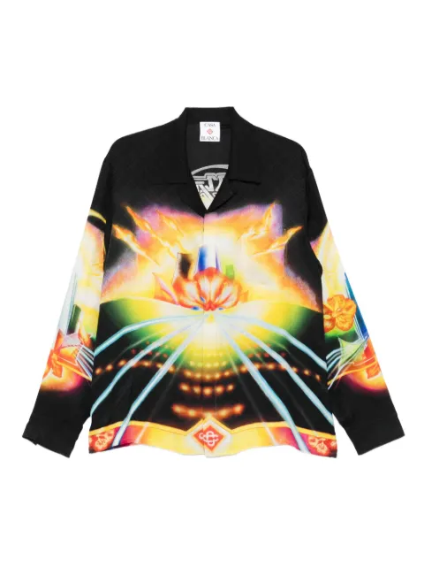 Casablanca silk shirt Black UAW25SH00604M