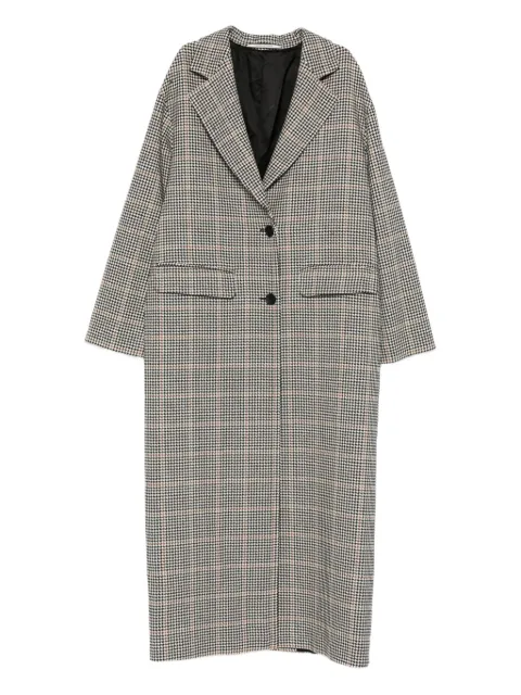 Tagliatore check-pattern single-breasted coat Neutrals CARINE120131EN850