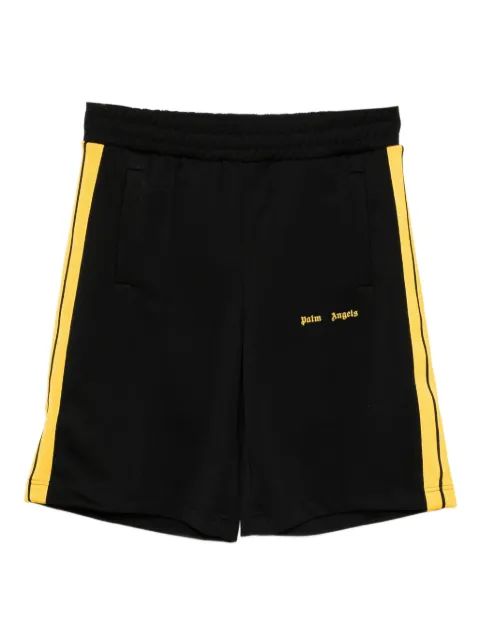 Palm Angels logo-embroidered shorts Black PMCL009F25FAB001