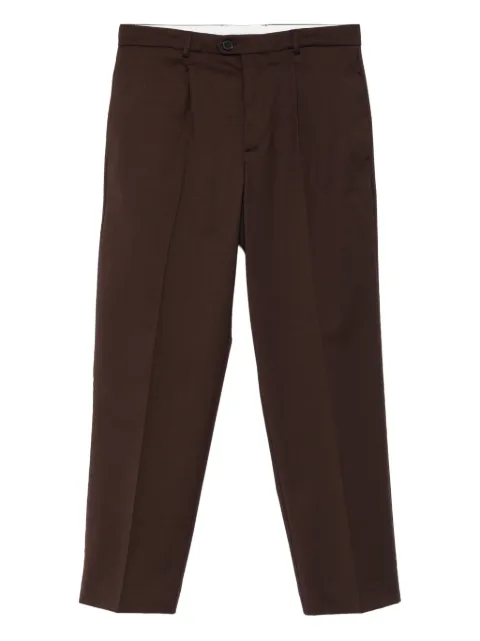 AMARANTO pressed-crease trousers Brown B6F0023